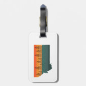 Montana State Tree Silhouette Bagagelabel (Achterkant verticaal)