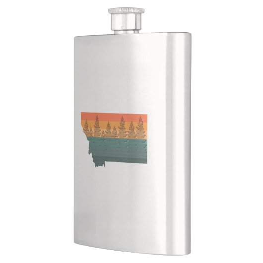 Montana State Tree Silhouette Flacon (Links)