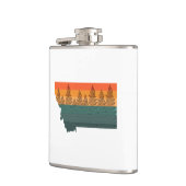 Montana State Tree Silhouette Heupfles (Links)