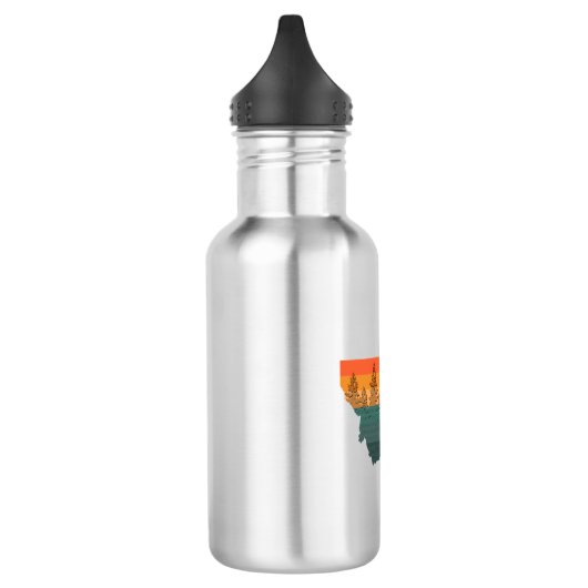 Montana State Tree Silhouette Waterfles (Links)