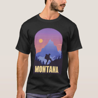 Montana State USA Wandeltocht Souvenir T-shirt