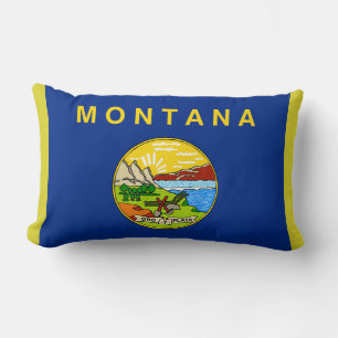 Montana State Vlag Print Patriottisch Kussen