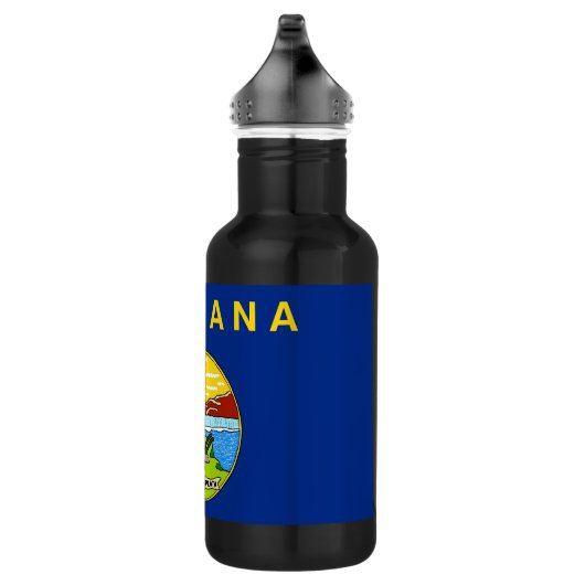 Montana State Vlag Vrijheidsfles Waterfles (Rechts)