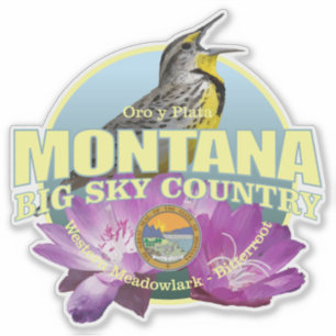 Montana State Vogel & Bloem Sticker