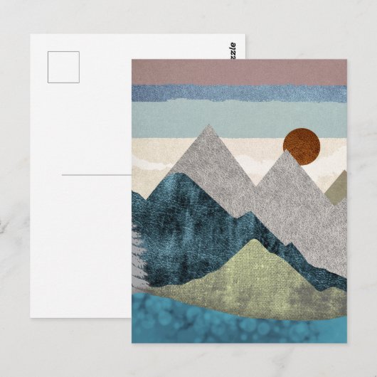 Montana Striped Sky Briefkaart (Voorkant / Achterkant)