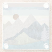 Montana Striped Sky Glazen Onderzetter (Achterkant)