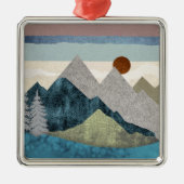 Montana Striped Sky Metalen Ornament (Voorkant)
