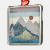 Montana Striped Sky Metalen Ornament (Links)
