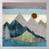 Montana Striped Sky Poster (Voorkant)
