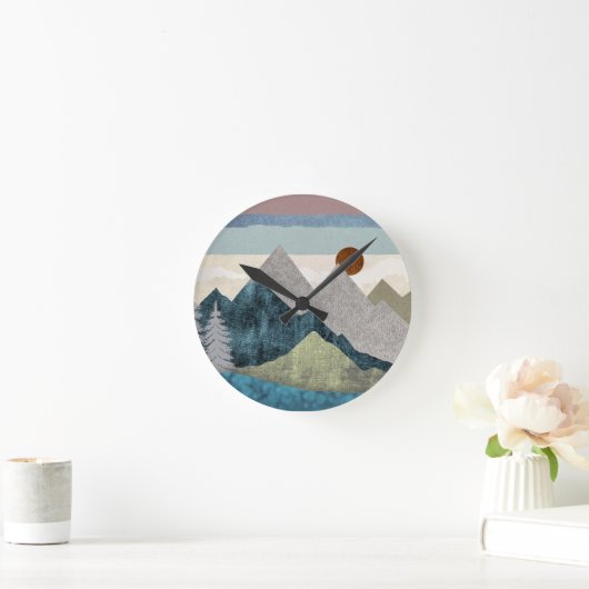 Montana Striped Sky Ronde Klok (Huis)