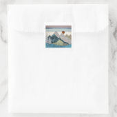 Montana Striped Sky Vierkante Sticker (Tas)