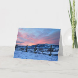 Montana Sunrise Notecard Kaart