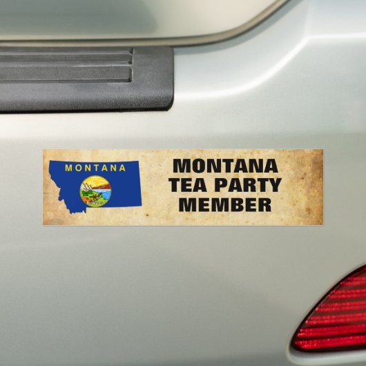 MONTANA TEA ARTITY BUMPERSTICKER (Op auto)
