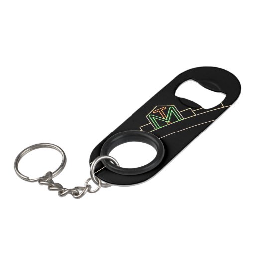 Montana Tech Bottle Opener Sleutelhanger Mini Flessenopener (Voorkant Gekanteld)