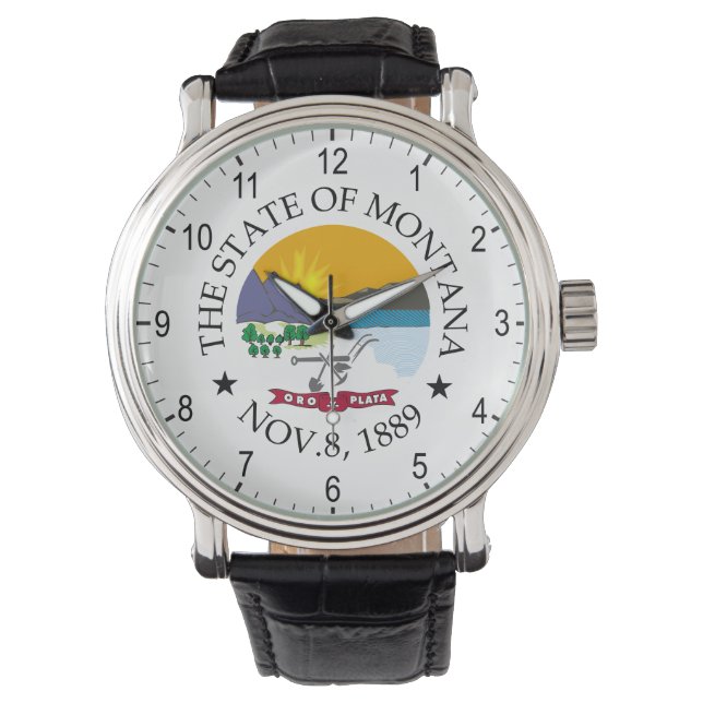 Montana-teken Horloge (Voorkant)