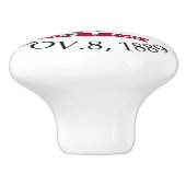 Montana-teken Keramische Knop (Zijkant)