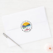 Montana-teken Ronde Sticker (Envelop)
