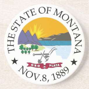 Montana-teken Zandsteen Onderzetter