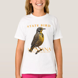 Montana Territory Bird De Westerne Meadowlark T-shirt