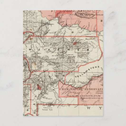 Montana Territory Briefkaart (Voorkant)