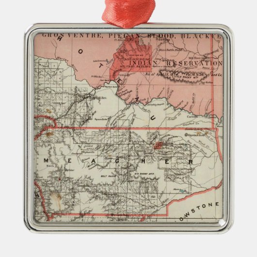 Montana Territory Metalen Ornament (Voorkant)