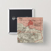 Montana Territory Vierkante Button 5,1 Cm (Voorkant /achterkant)