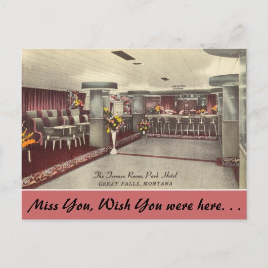 Montana, The Terrace Room, Park Hotel Briefkaart (Voorkant)