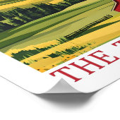 Montana the Treasure State USA Travel Place Poster (Hoek)