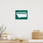 Montana Thuis Weg Van Staat Poster Bord (Keuken)
