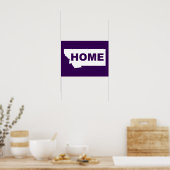 Montana Thuis Weg Van Staat Poster Bord (Keuken)