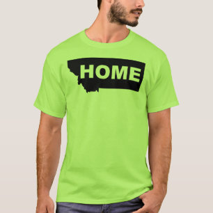 Montana Thuis Weg Van Staat T-Shirt Tees