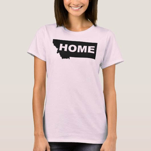Montana Thuis Weg Van State T-Shirt Tees (Voorkant)