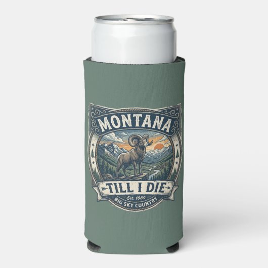 “Montana tot ik sterf” Seltzer Blikjeskoeler (Seltzer Voorkant)