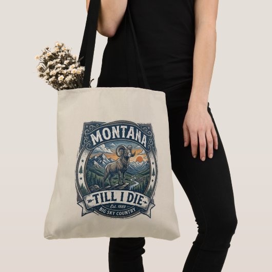 “Montana tot ik sterf” Tote Bag (Dichtbij)