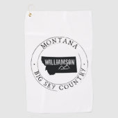 Montana Towel State Personalized Golfhanddoek (Voorkant)