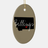 Montana Town Home State Keramisch Ornament (Rechts)