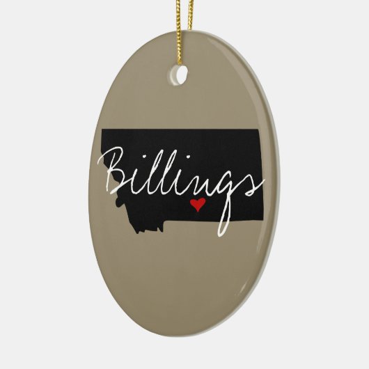 Montana Town Home State Keramisch Ornament (Links)