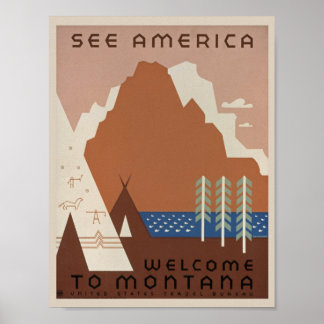  Montana Travel. Poster