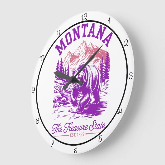 Montana Treasure State Bear Grote Klok (Hoek)