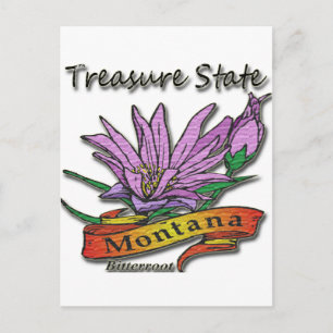Montana Treasure State Bitterroot Briefkaart