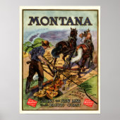 Montana-treinstation Poster (Voorkant)