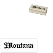  Montana Typografie Rubber Art Stamp Rubberstempel (Gestempeld)
