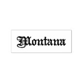  Montana Typografie Rubber Art Stamp Rubberstempel (Afrduk)