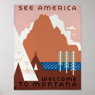 Montana Unedited Foto's Old Aesthetic Pict Poster