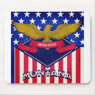 Montana USA Flag Muismat