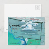 Montana USA Kaart (Voorkant / Achterkant)