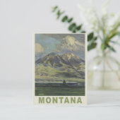 Montana USA vintage briefkaart (Staand voorkant)