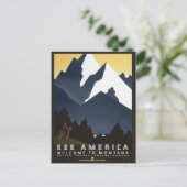 Montana USA vintage briefkaart (Staand voorkant)