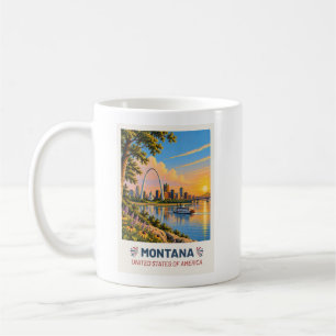Montana USA – Vintage Reisbeker Koffiemok