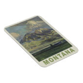 Montana USA Vintage Reismagneet Magneet (Rechterzijde)